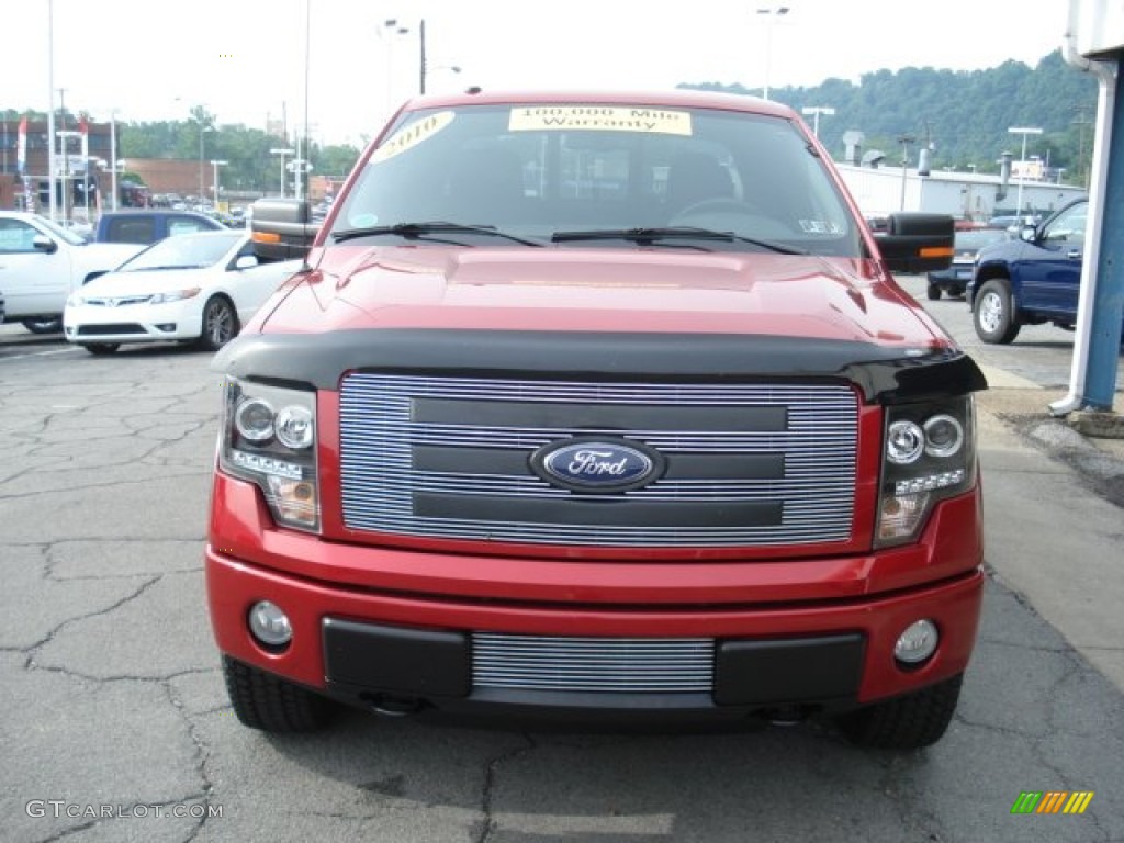 2010 F150 FX4 SuperCab 4x4 - Red Candy Metallic / Black photo #17