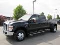 2010 Black Ford F350 Super Duty XLT Crew Cab 4x4 Dually  photo #3