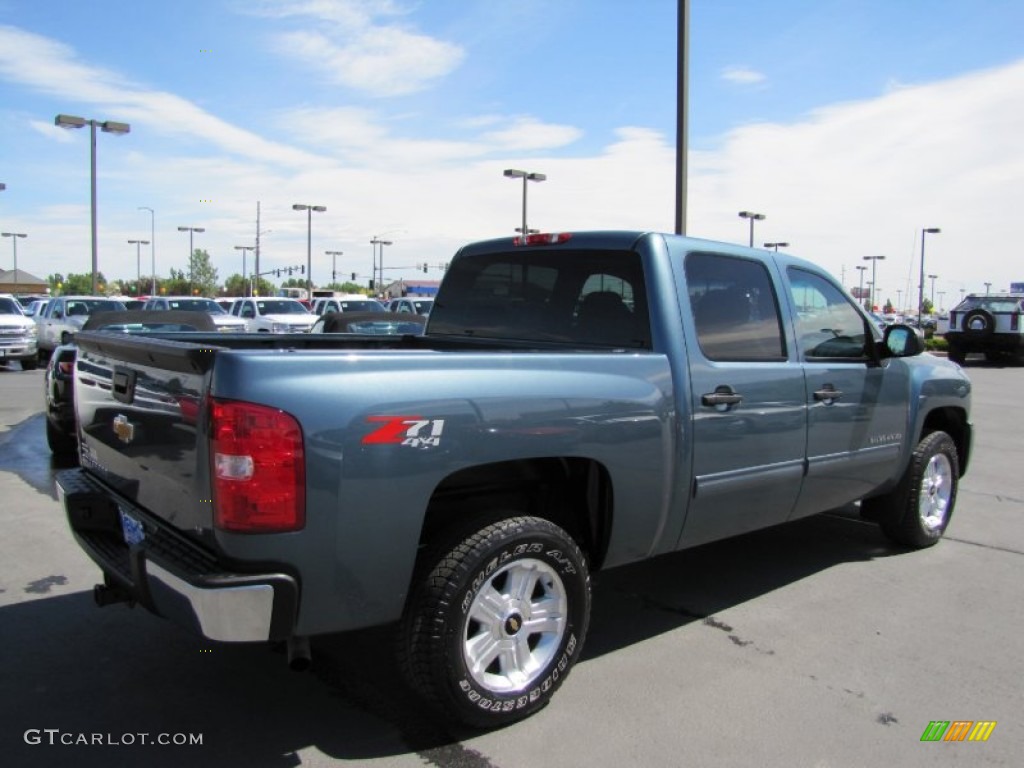 2009 Silverado 1500 LT Z71 Crew Cab 4x4 - Blue Granite Metallic / Ebony photo #7