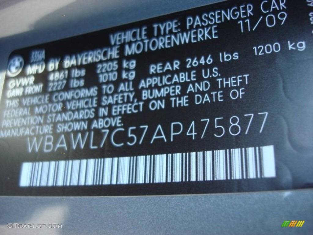2010 3 Series 335i Convertible - Space Gray Metallic / Gray Dakota Leather photo #24