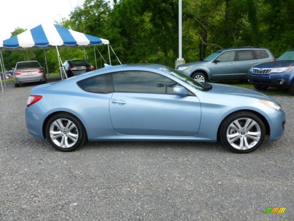 2012 Genesis Coupe 2.0T - Acqua Minerale Blue / Black Cloth photo #8
