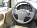 2004 Nissan Titan Sand/Steel Interior Steering Wheel Photo