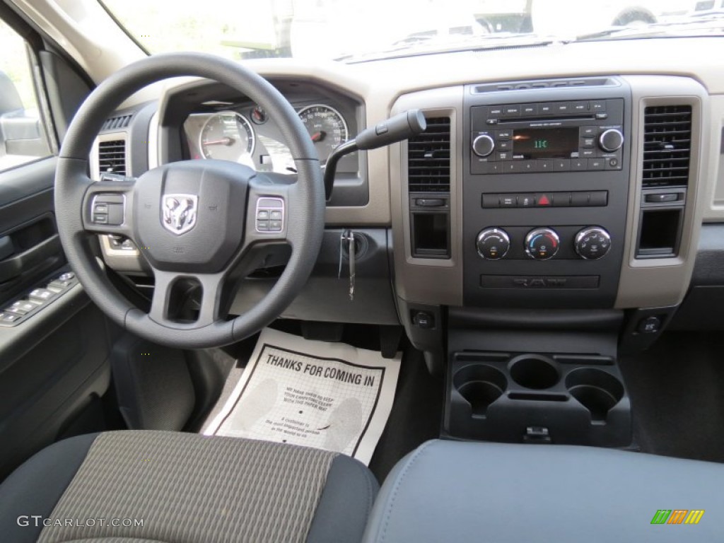 2012 Ram 1500 Express Quad Cab - Bright White / Dark Slate Gray/Medium Graystone photo #10