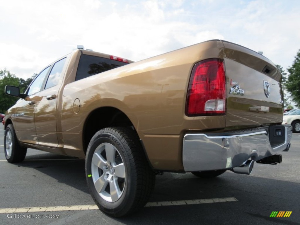 2012 Ram 1500 Big Horn Quad Cab 4x4 - Saddle Brown Pearl / Dark Slate Gray/Medium Graystone photo #2