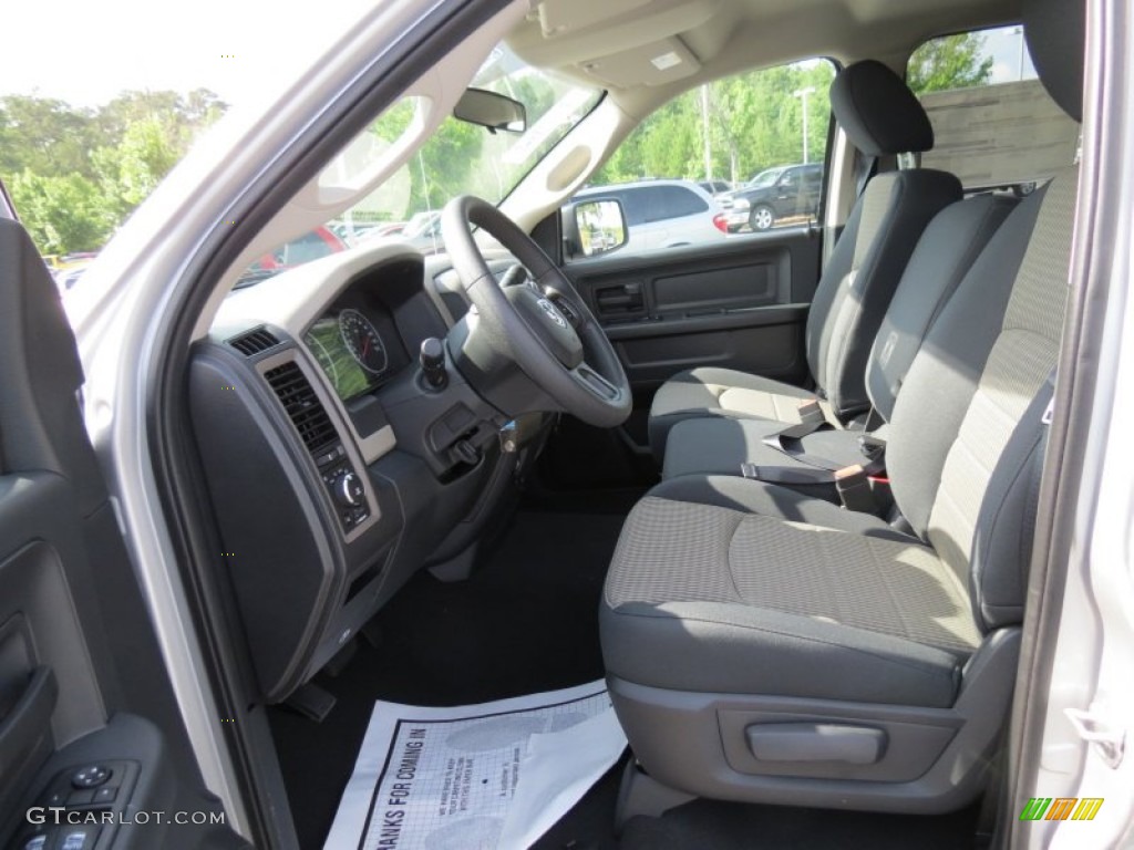 2012 Ram 1500 Express Quad Cab - Bright Silver Metallic / Dark Slate Gray/Medium Graystone photo #7