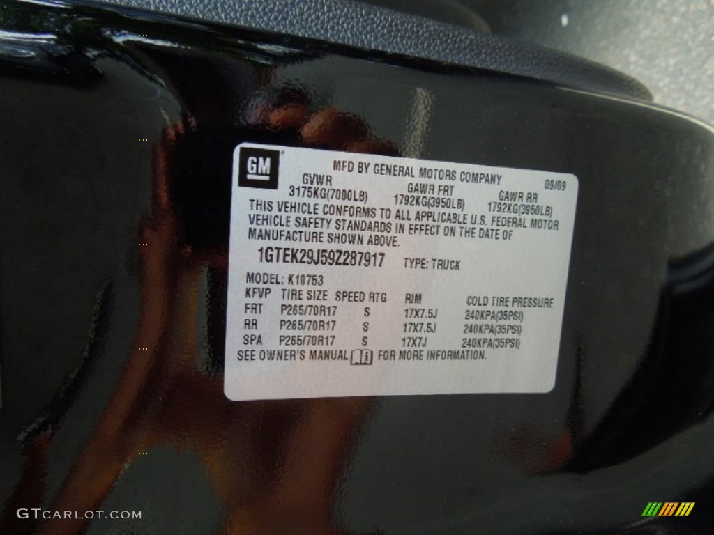 2009 Sierra 1500 SLE Extended Cab 4x4 - Carbon Black Metallic / Ebony photo #8