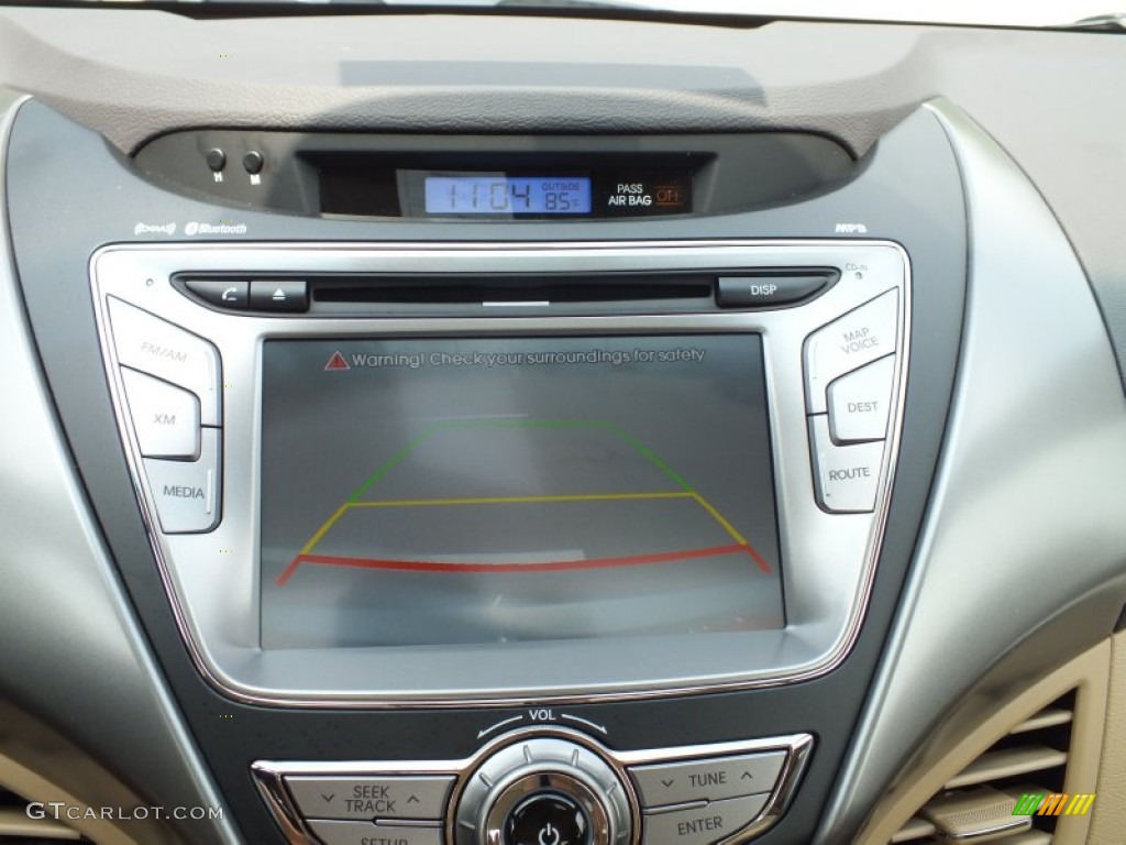 2013 Elantra Limited - Blue Sky Metallic / Beige photo #17