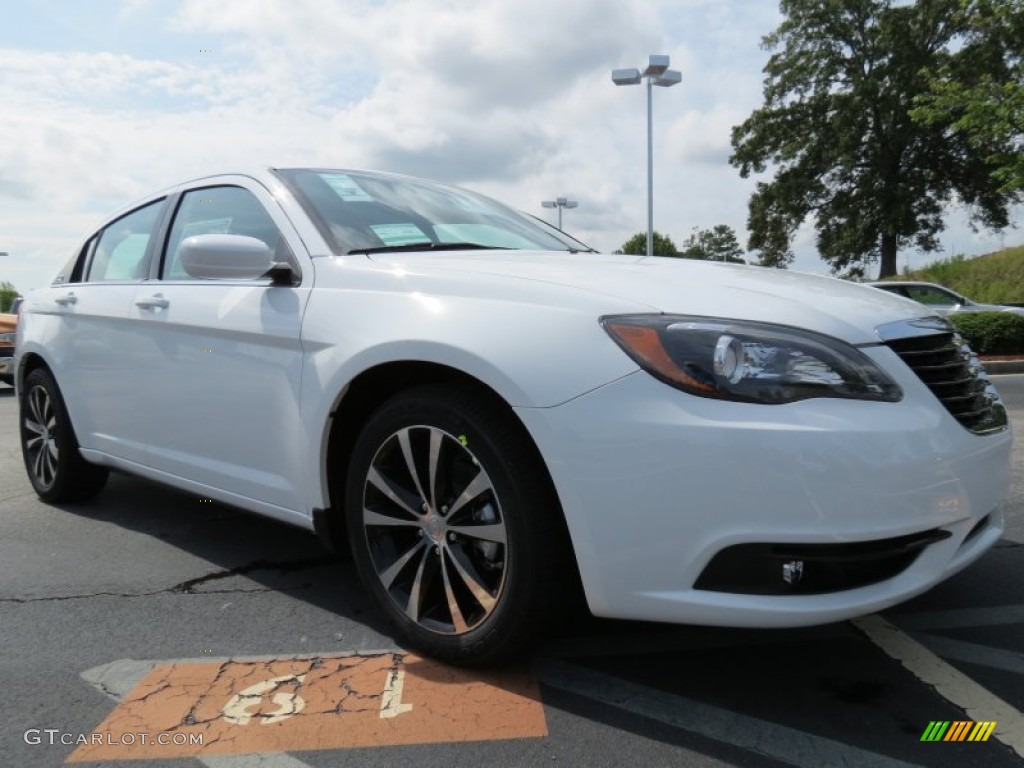 2012 200 S Sedan - Bright White / Black photo #4