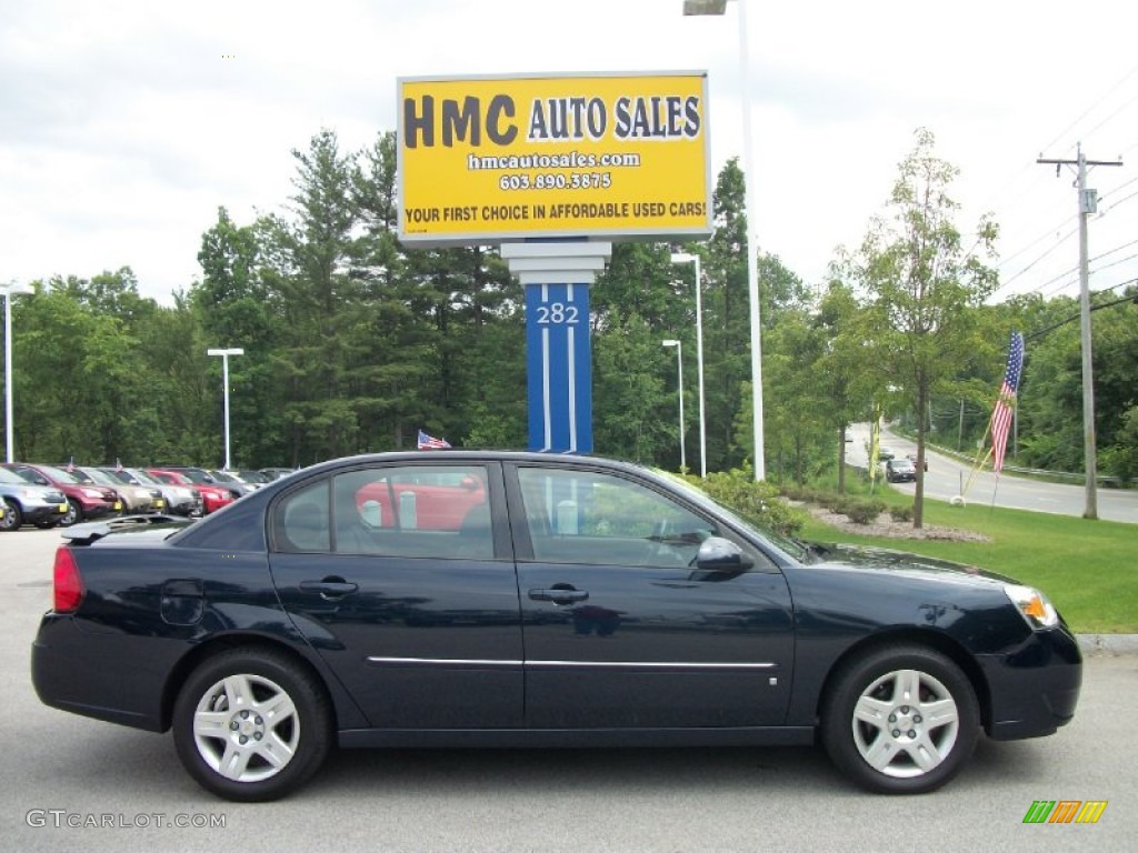 2006 Malibu LT V6 Sedan - Dark Blue Metallic / Ebony Black photo #1