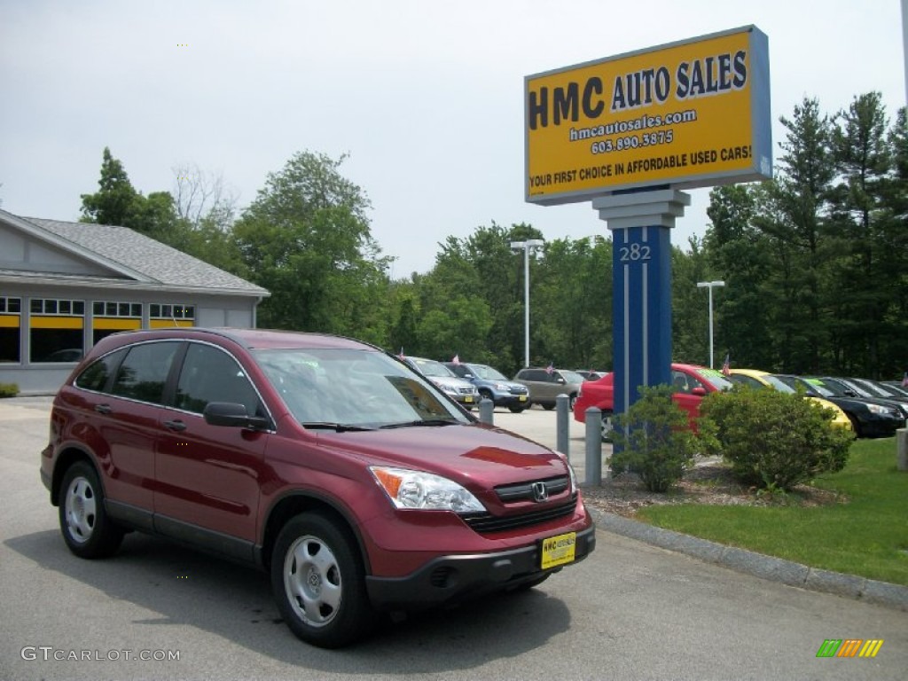 2009 CR-V LX 4WD - Tango Red Pearl / Gray photo #2