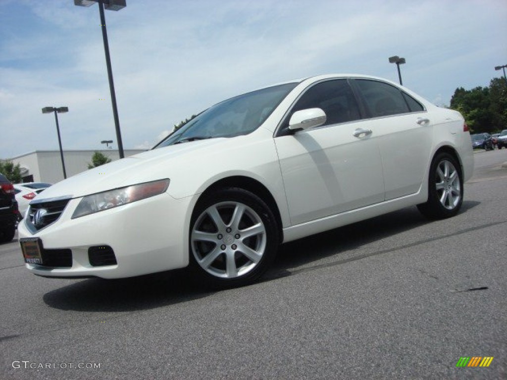 2004 TSX Sedan - Premium White Pearl / Parchment photo #2