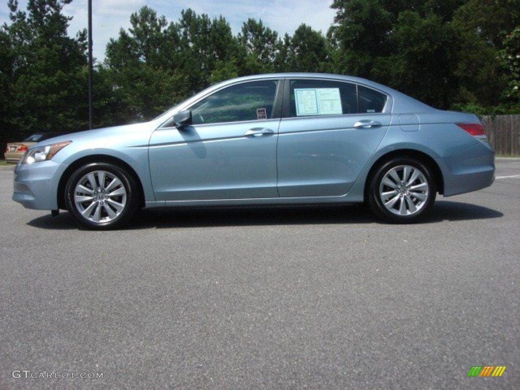 2011 Accord EX-L Sedan - Celestial Blue Metallic / Gray photo #3