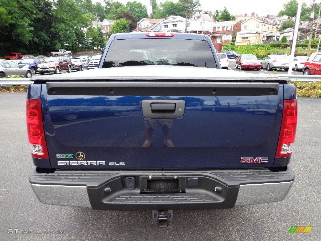 2011 Sierra 1500 SLE Crew Cab 4x4 - Midnight Blue Metallic / Ebony photo #3