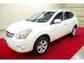 2011 Pearl White Nissan Rogue SV AWD  photo #3