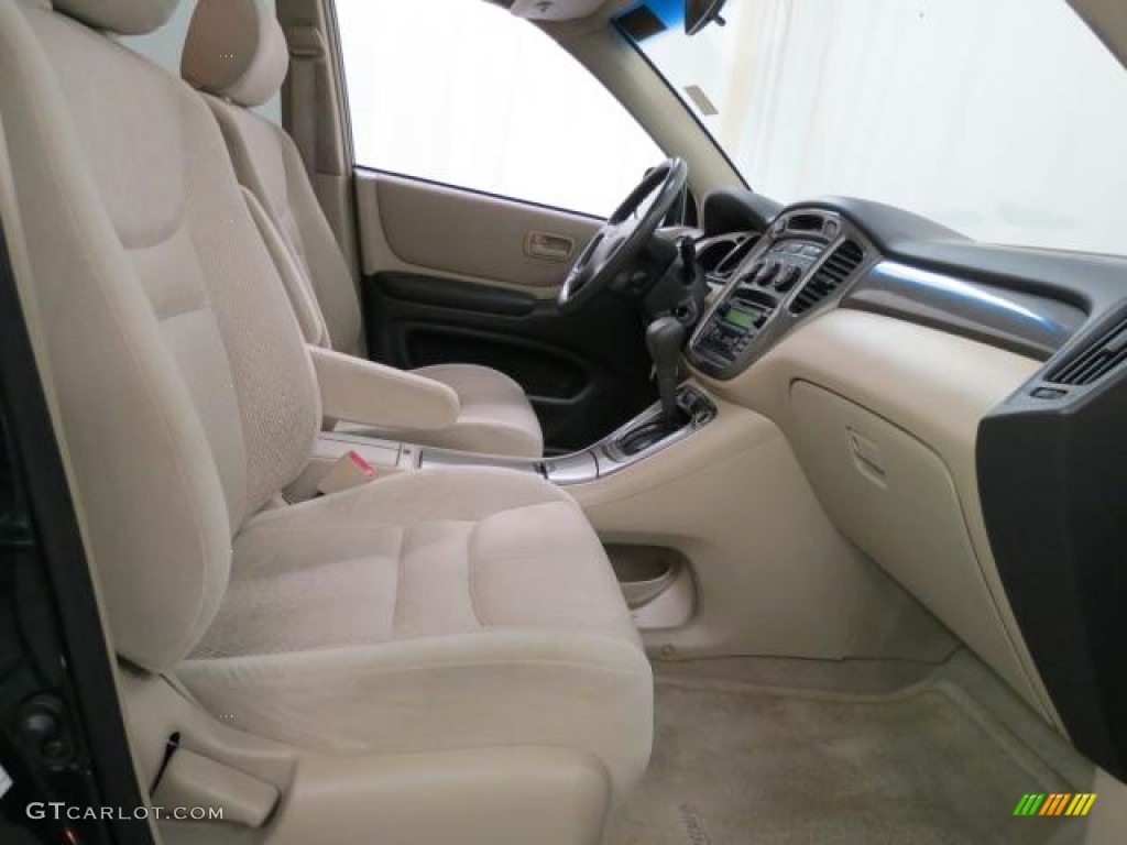 2002 Highlander V6 4WD - Electric Green Mica / Ivory photo #22