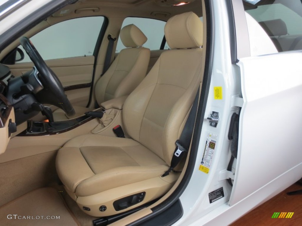 2008 3 Series 335i Sedan - Alpine White / Beige photo #23