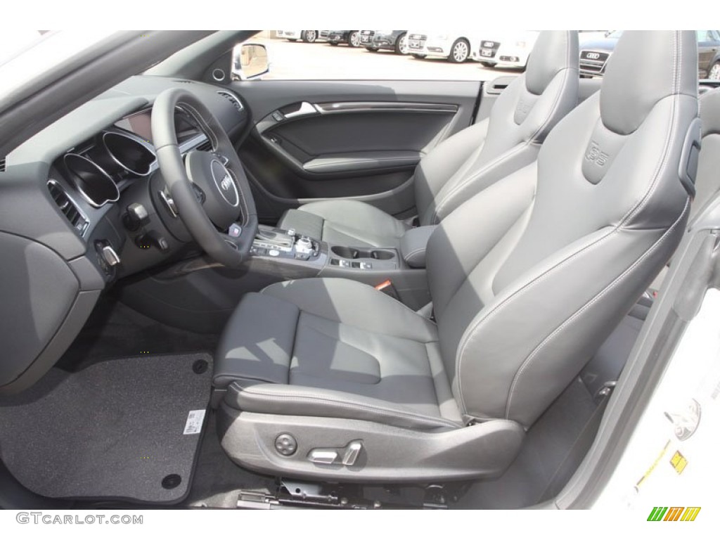 Black Interior 2013 Audi S5 3.0 TFSI quattro Convertible Photo #66499573