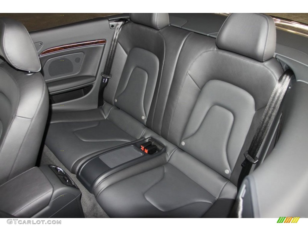 Black Interior 2013 Audi A5 2.0T quattro Cabriolet Photo #66499857