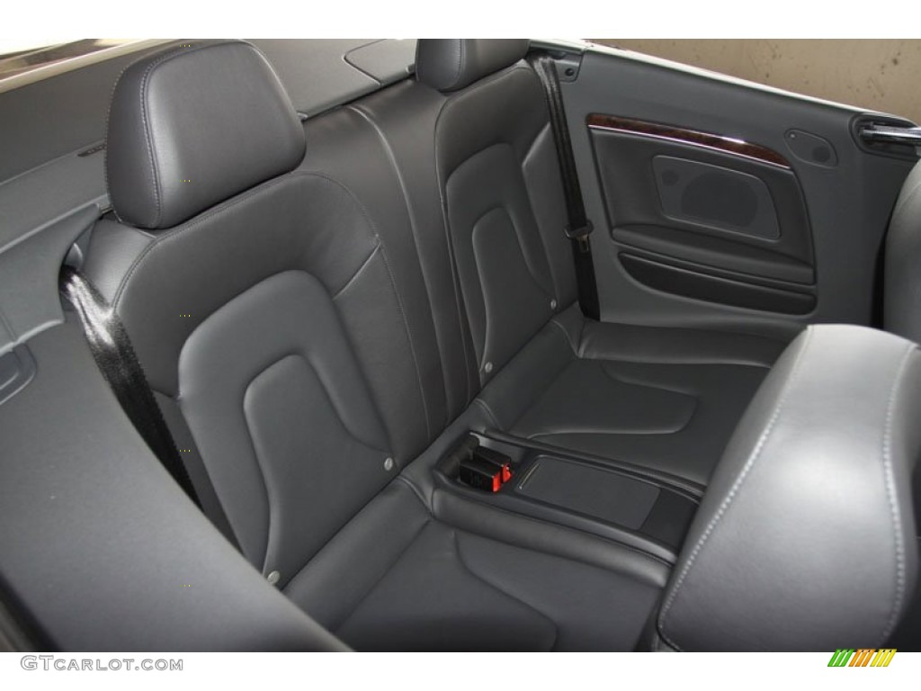 Black Interior 2013 Audi A5 2.0T quattro Cabriolet Photo #66499920