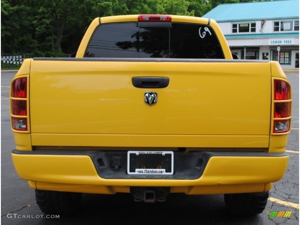 2005 Ram 1500 SLT Rumble Bee Regular Cab 4x4 - Solar Yellow / Dark Slate Gray photo #4