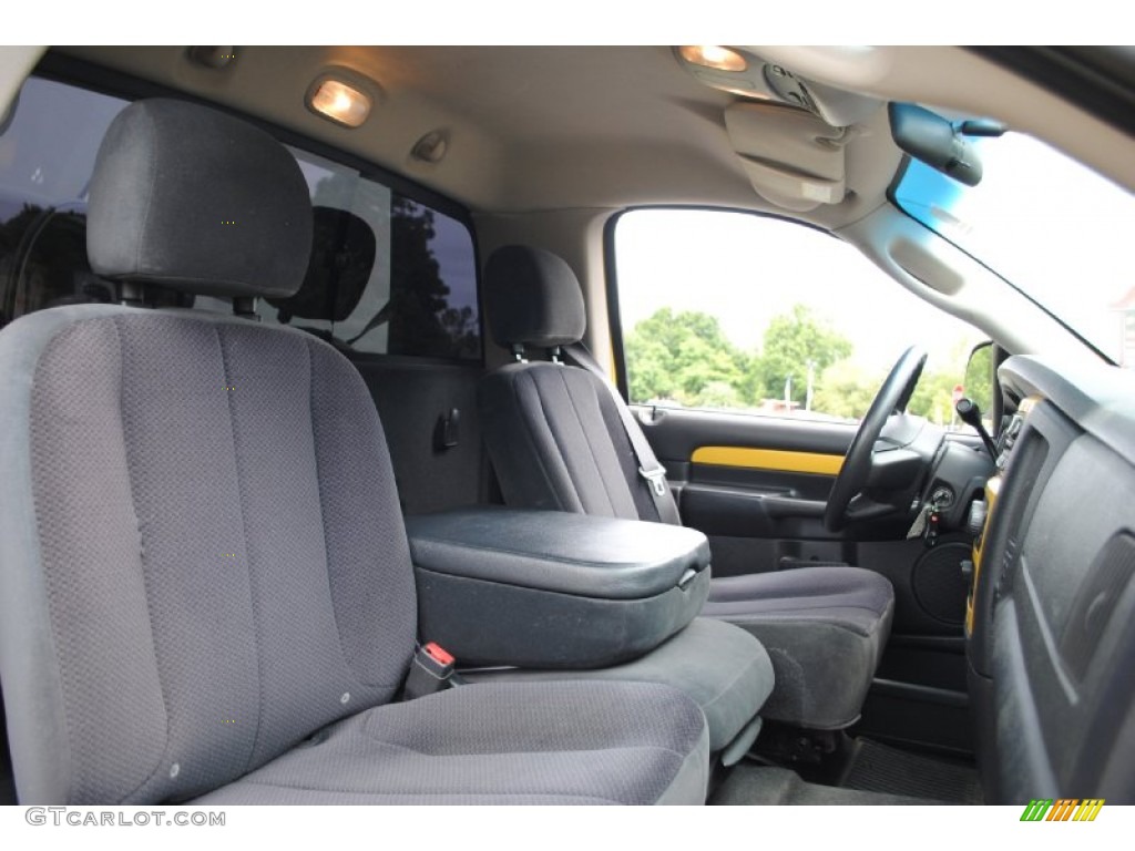 Dark Slate Gray Interior 2005 Dodge Ram 1500 SLT Rumble Bee Regular Cab 4x4 Photo #66500121