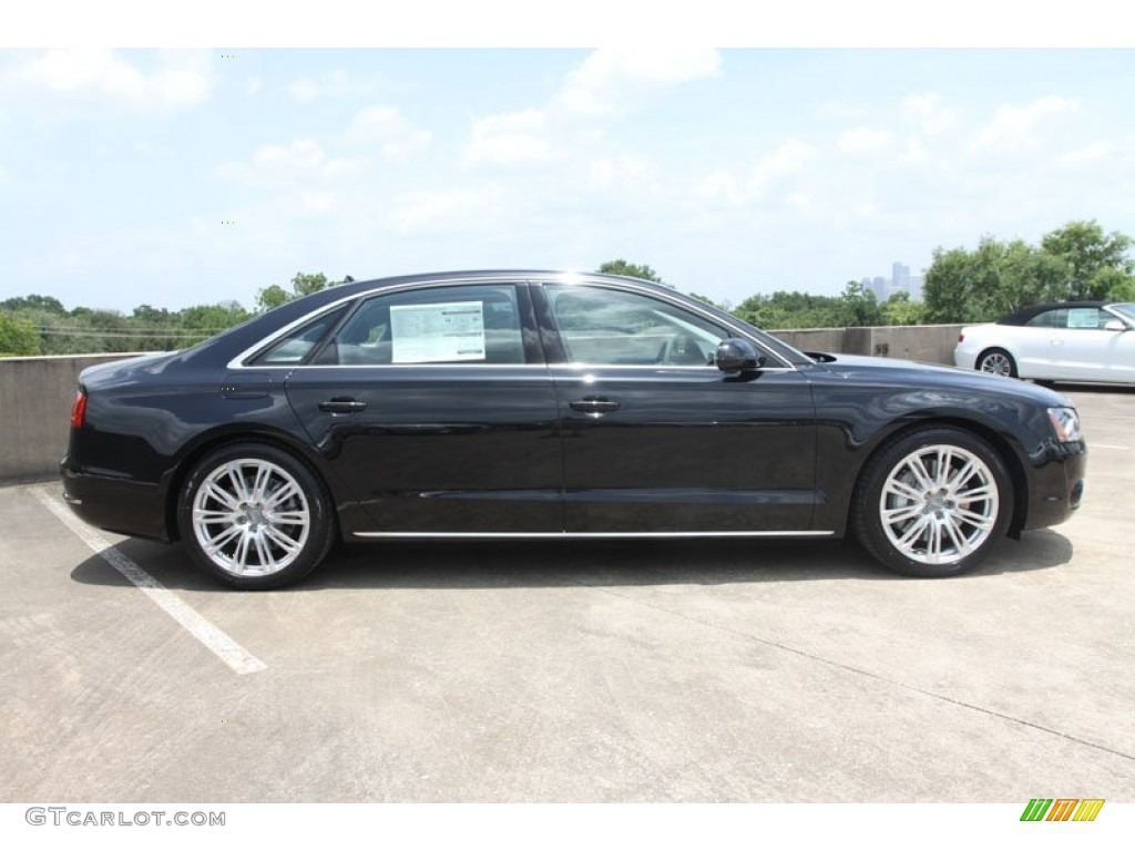 Phantom Black Pearl Effect 2012 Audi A8 L 4.2 quattro Exterior Photo #66500169