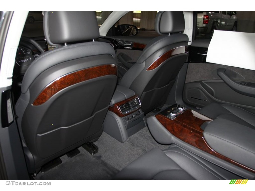 Black Interior 2012 Audi A8 L 4.2 quattro Photo #66500205