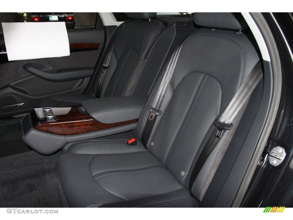 Black Interior 2012 Audi A8 L 4.2 quattro Photo #66500214