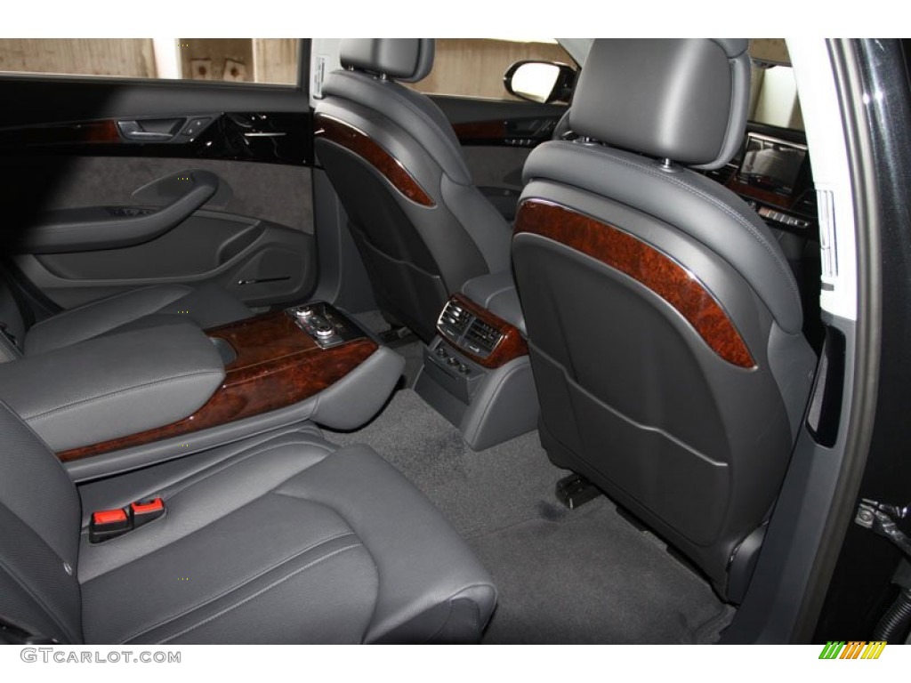 Black Interior 2012 Audi A8 L 4.2 quattro Photo #66500373