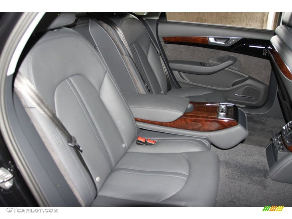 Black Interior 2012 Audi A8 L 4.2 quattro Photo #66500382