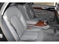 2012 Audi A8 Black Interior Rear Seat Photo