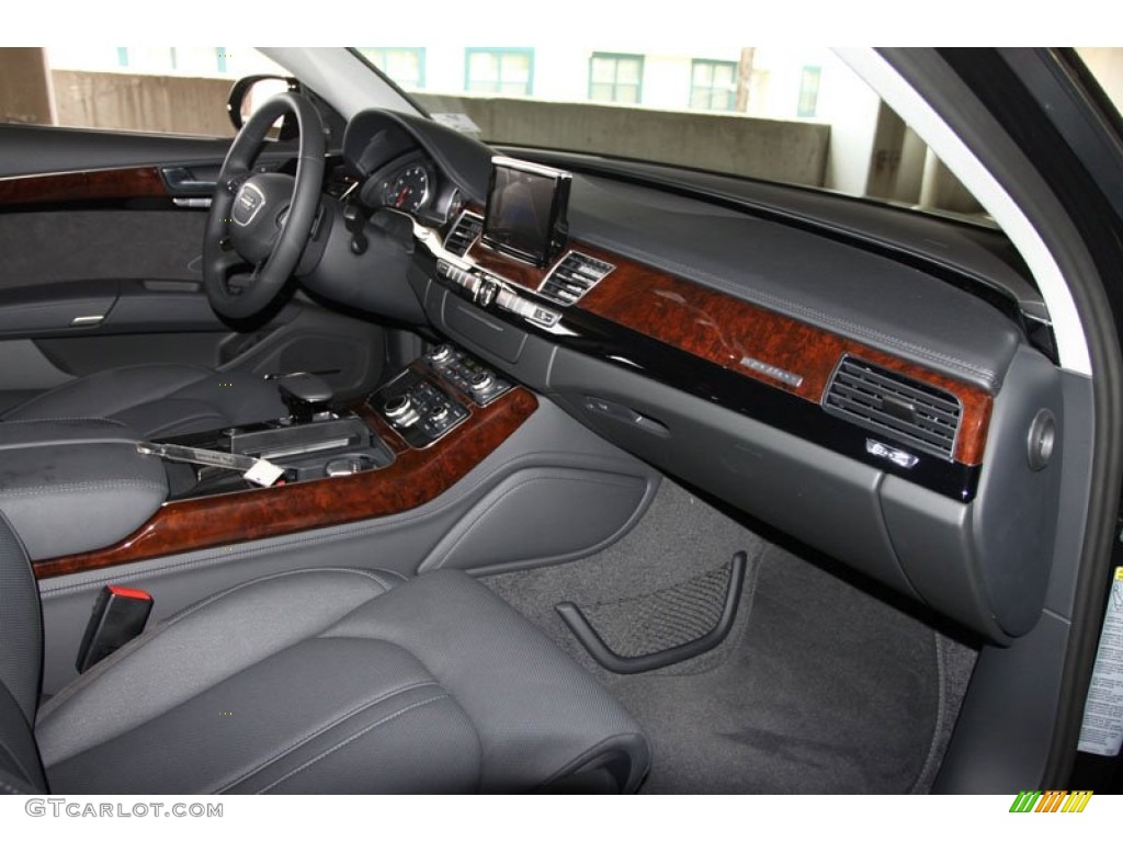 2012 Audi A8 L 4.2 quattro Black Dashboard Photo #66500391