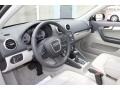 2012 Audi A3 Light Gray Interior Prime Interior Photo