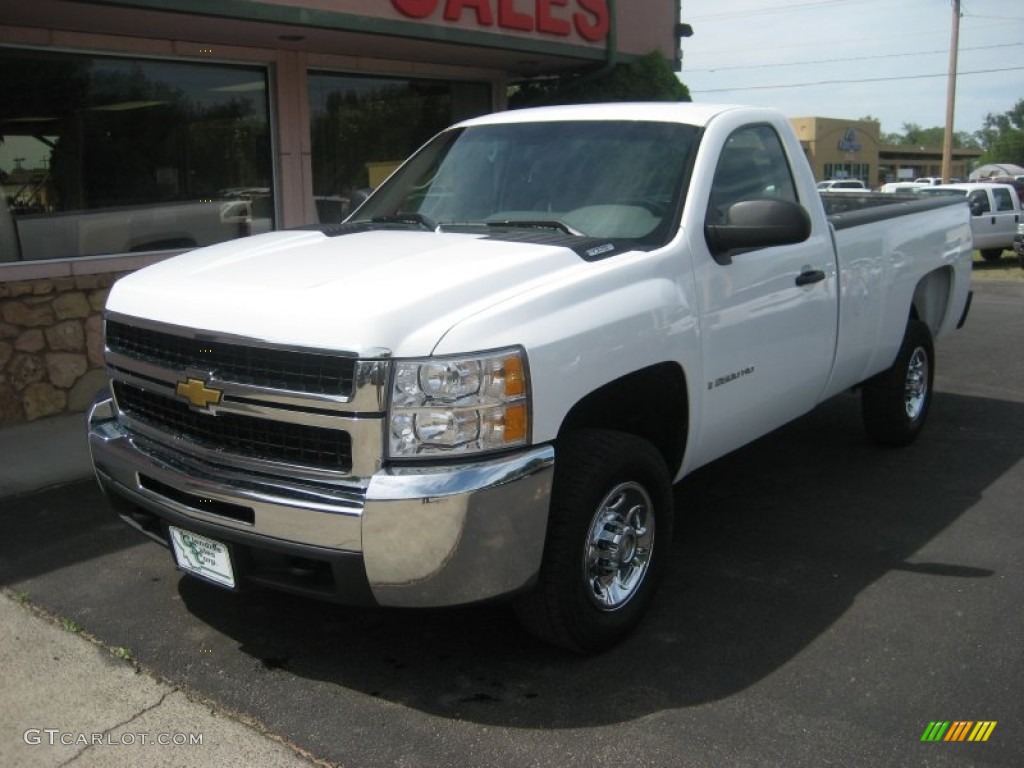 2009 Silverado 2500HD Work Truck Regular Cab - Summit White / Dark Titanium photo #1