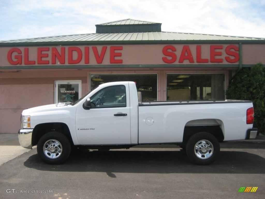 2009 Silverado 2500HD Work Truck Regular Cab - Summit White / Dark Titanium photo #2