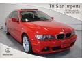 2004 Electric Red BMW 3 Series 325i Coupe  photo #1