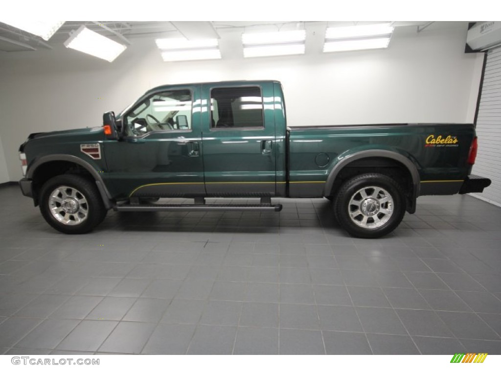 Forest Green Metallic 2009 Ford F250 Super Duty Cabelas Edition Crew Cab 4x4 Exterior Photo #66503605