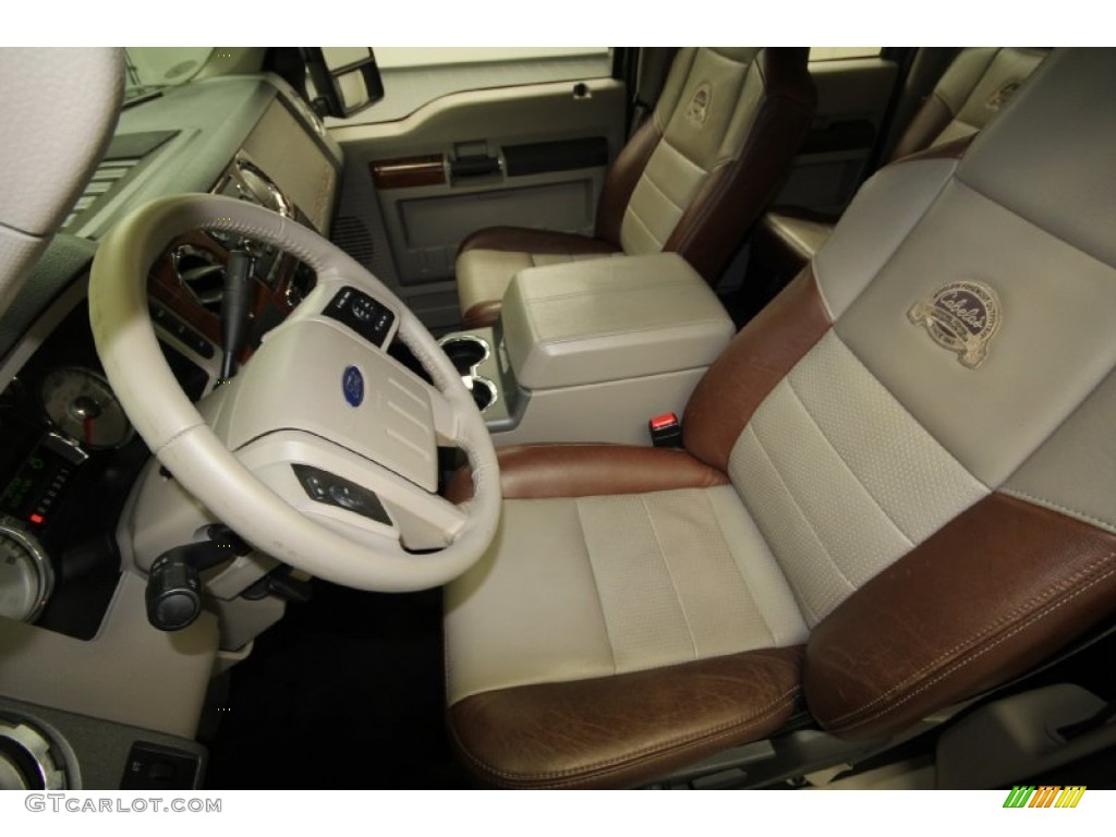 Medium Stone/Dark Rust Interior 2009 Ford F250 Super Duty Cabelas Edition Crew Cab 4x4 Photo #66503619