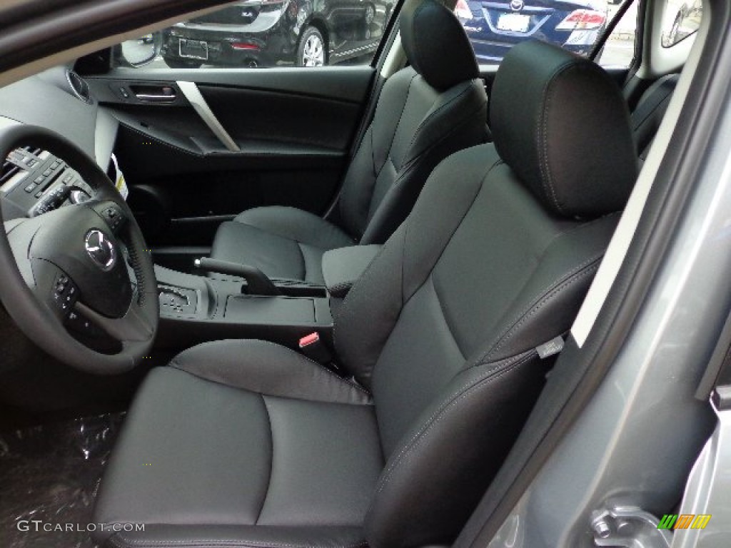 Black Interior 2012 Mazda MAZDA3 i Grand Touring 5 Door Photo #66503682
