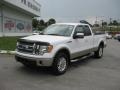Oxford White - F150 Lariat SuperCab 4x4 Photo No. 2