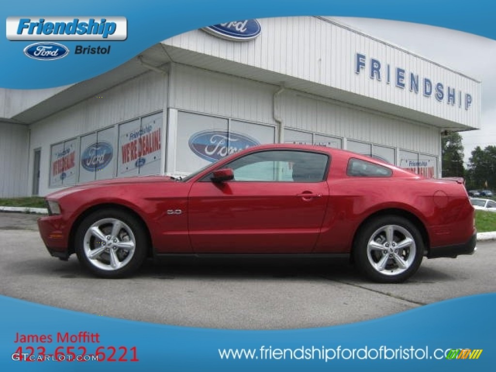 Red Candy Metallic Ford Mustang