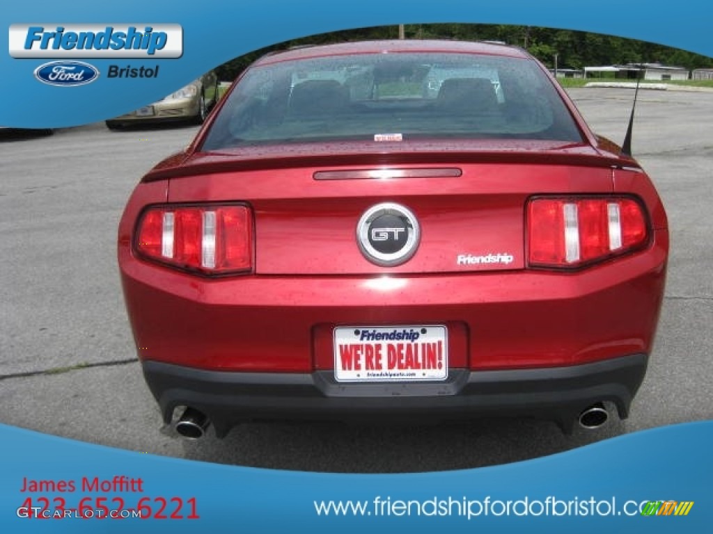 2012 Mustang GT Coupe - Red Candy Metallic / Charcoal Black photo #7