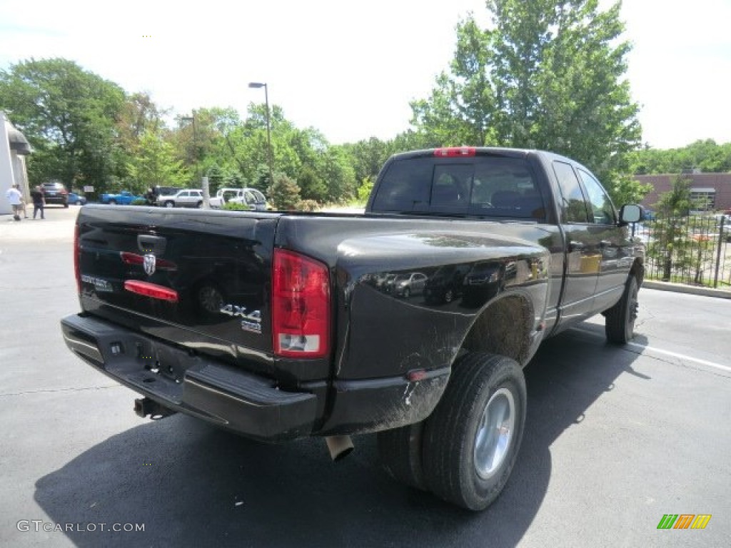 2006 Ram 3500 Sport Quad Cab 4x4 Dually - Brilliant Black Crystal Pearl / Medium Slate Gray photo #5