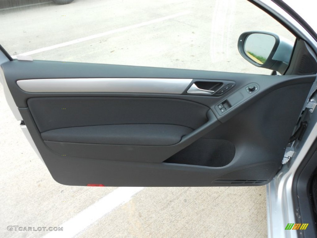 2012 Volkswagen Golf 2 Door TDI Titan Black Door Panel Photo #66506913