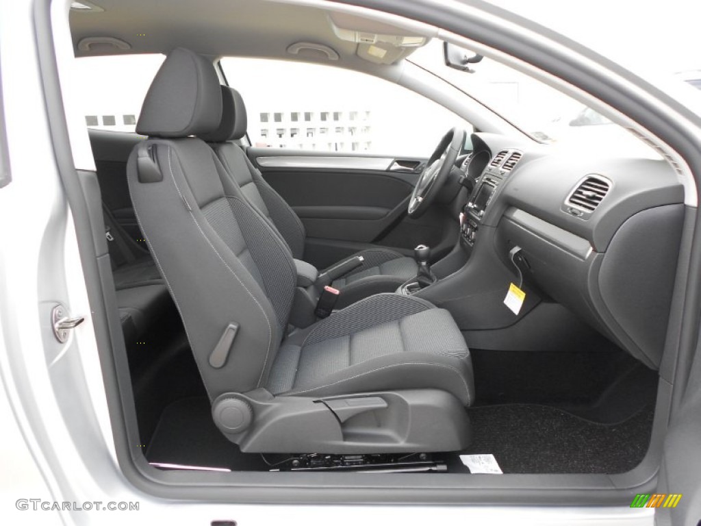 Titan Black Interior 2012 Volkswagen Golf 2 Door TDI Photo #66506940