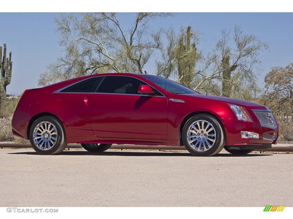 Crystal Red Tintcoat 2011 Cadillac CTS Coupe Exterior Photo #66507214
