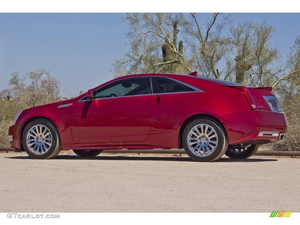 Crystal Red Tintcoat 2011 Cadillac CTS Coupe Exterior Photo #66507267