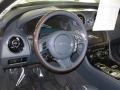 2012 Jaguar XJ Navy/Ivory Interior Steering Wheel Photo