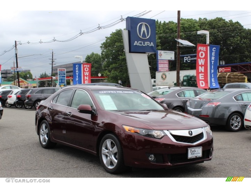 2009 TSX Sedan - Basque Red Pearl / Parchment photo #1