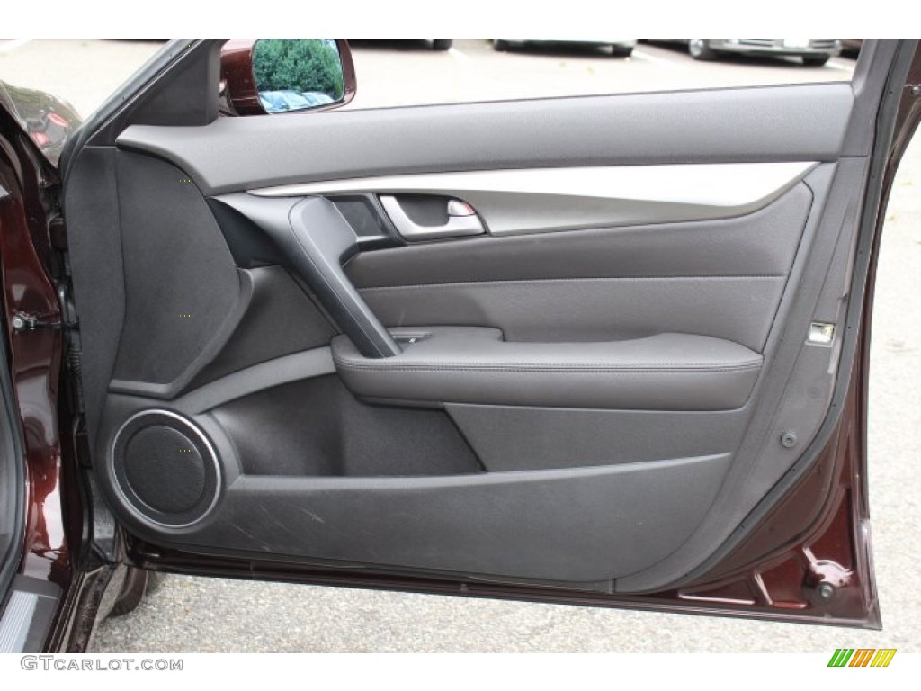 2009 Acura TL 3.5 Ebony Door Panel Photo #66509448